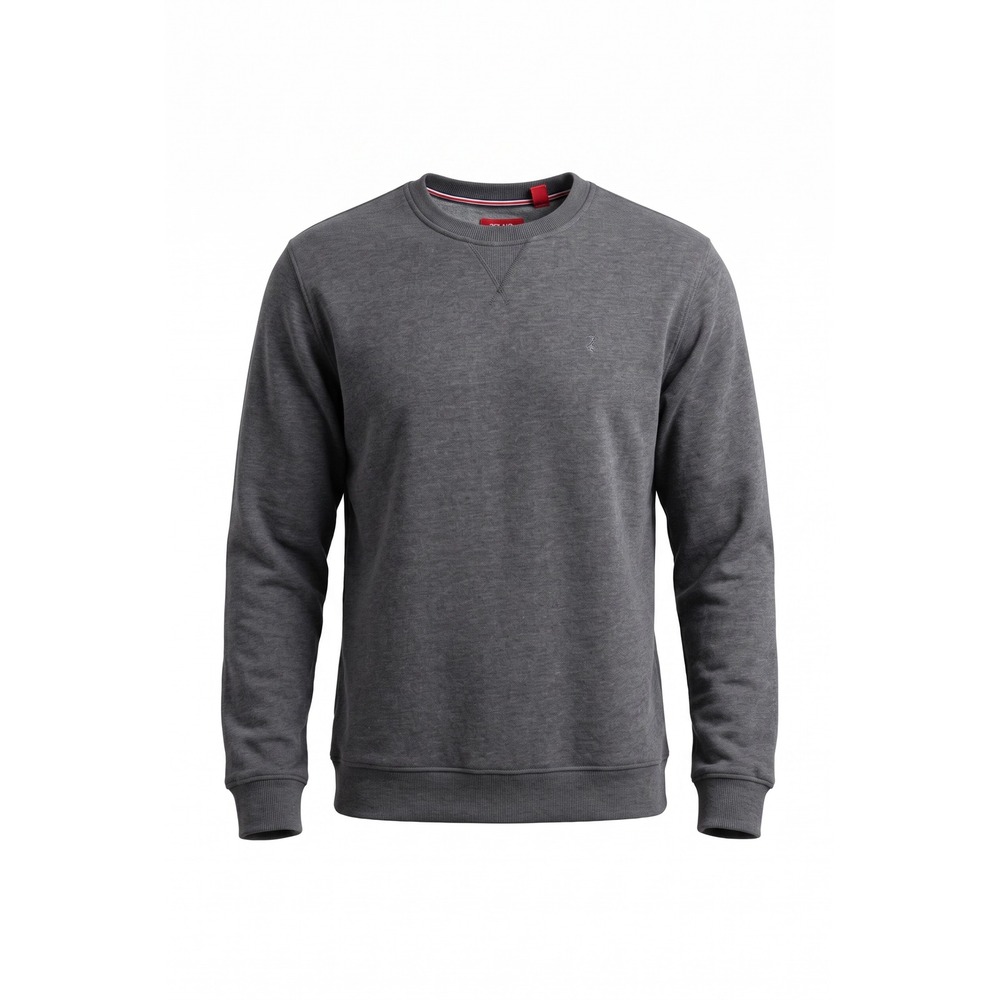 IZOD Advantage Fleece Crewneck Sweatshirt Charcoal Heather Grey Unisex Large